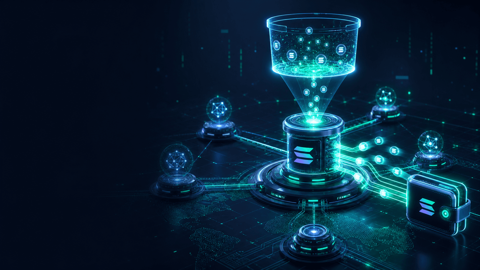 SolCreate Solana Devnet Faucet SolCreate Solana Devnet Faucet energy dispenser sending test SOL to a wallet node